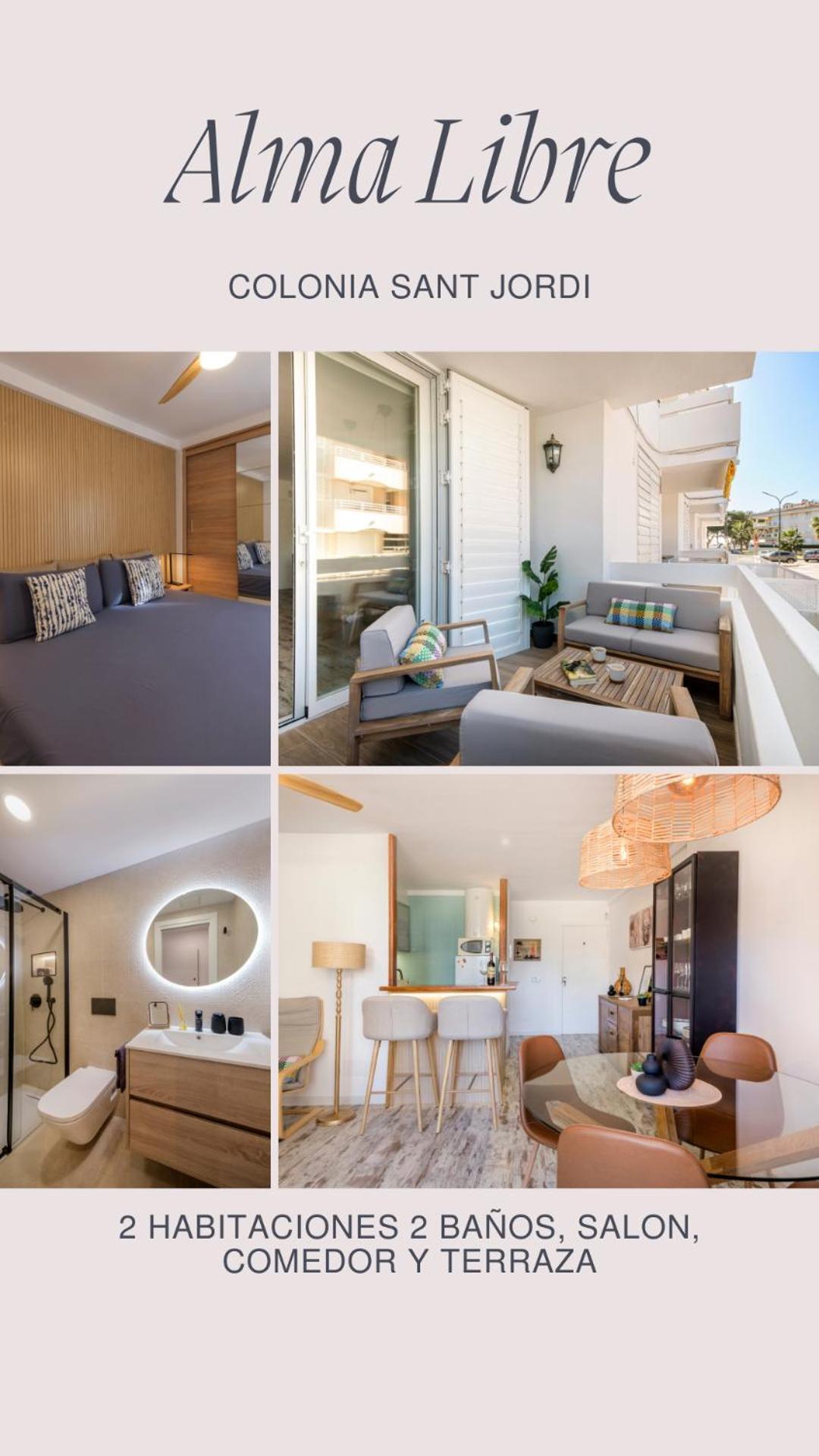 קולוניה סנט ג'ורדי Alma Libre Beach Apartment מראה חיצוני תמונה